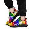 Rainbow Color LGBT Teddy Bear Nurse Black Athletic Shoes-grizzshop