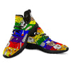 Rainbow Color LGBT Teddy Bear Nurse Black Athletic Shoes-grizzshop