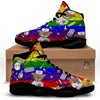 Rainbow Color LGBT Teddy Bear Nurse Black Basketball Shoes-grizzshop