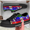 Rainbow Color LGBT Teddy Bear Nurse Black Low Top Shoes-grizzshop