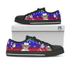 Rainbow Color LGBT Teddy Bear Nurse Black Low Top Shoes-grizzshop