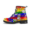Rainbow Color LGBT Teddy Bear Nurse Leather Boots-grizzshop