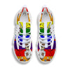 Rainbow Color LGBT Teddy Bear Nurse White Gym Shoes-grizzshop