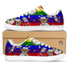 Rainbow Color LGBT Teddy Bear Nurse White Low Top Sneakers-grizzshop