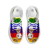 Rainbow Color LGBT Teddy Bear Nurse White Running Shoes-grizzshop