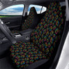 Rainbow Dice Print Pattern Car Seat Covers-grizzshop