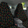 Rainbow Dice Print Pattern Car Seat Covers-grizzshop