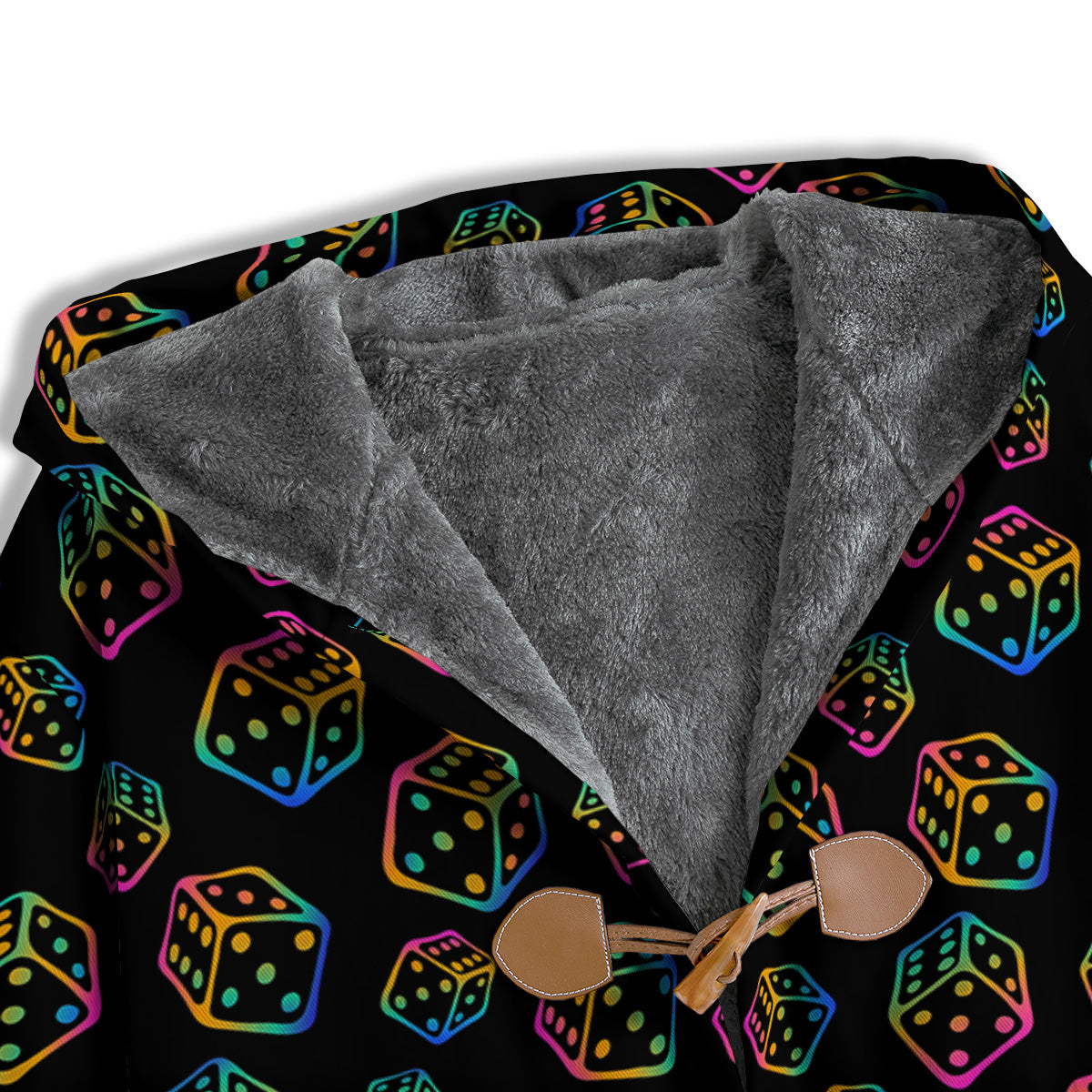 Rainbow Dice Print Pattern Men's Windbreaker Jacket-grizzshop