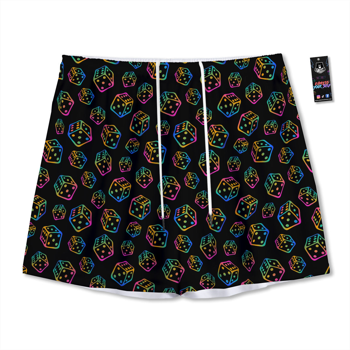 Salad Lettuce Green Print Mesh Shorts