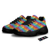 Rainbow Eyes LGBT Pride Print Pattern Black Chunky Shoes-grizzshop