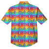 Rainbow Eyes LGBT Pride Print Pattern Button Up Shirt-grizzshop