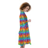 Rainbow Eyes LGBT Pride Print Pattern Kimono-grizzshop