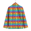 Rainbow Eyes LGBT Pride Print Pattern Men's Blazer-grizzshop