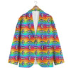 Rainbow Eyes LGBT Pride Print Pattern Men's Blazer-grizzshop