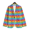 Rainbow Eyes LGBT Pride Print Pattern Men's Sport Coat-grizzshop