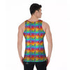 Rainbow Eyes LGBT Pride Print Pattern Men's Tank Top-grizzshop