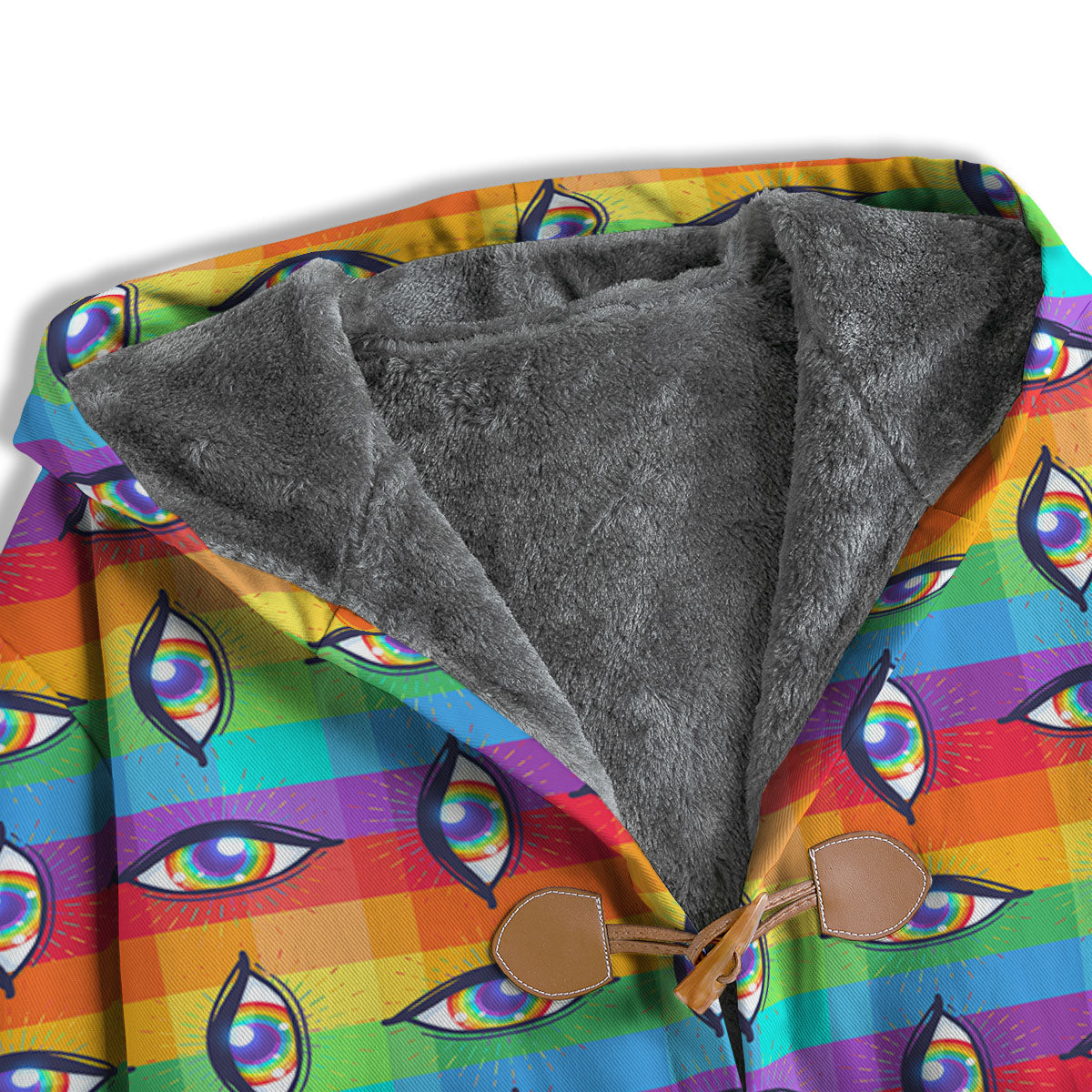 Rainbow Eyes LGBT Pride Print Pattern Men's Windbreaker Jacket-grizzshop