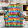 Rainbow Eyes LGBT Pride Print Pattern Recliner Slipcover-grizzshop