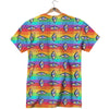 Rainbow Eyes LGBT Pride Print Pattern T-Shirt-grizzshop