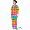 Rainbow Eyes LGBT Pride Print Pattern Women's Pajamas Set-grizzshop