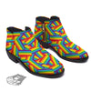 Rainbow Flag LGBT Pride Pattern Ankle Boots-grizzshop