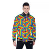 Rainbow Flag LGBT Pride Pattern Baseball Jacket-grizzshop