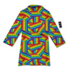 Rainbow Flag LGBT Pride Pattern Bathrobe-grizzshop