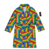 Rainbow Flag LGBT Pride Pattern Bathrobe-grizzshop