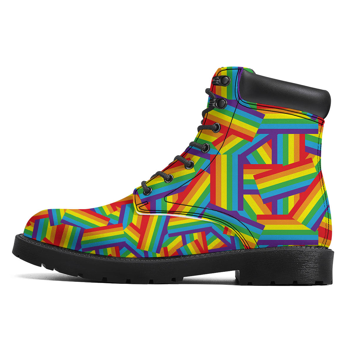 Rainbow Flag LGBT Pride Pattern Boots-grizzshop