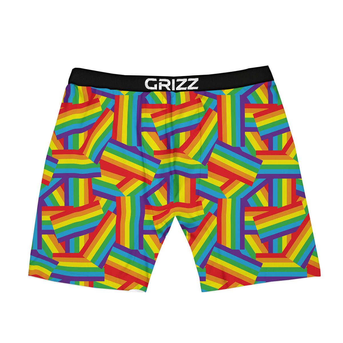 Rainbow Flag LGBT Pride Pattern Boxer Briefs-grizzshop