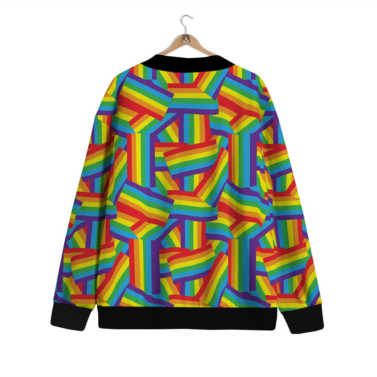 Rainbow Flag LGBT Pride Pattern Cardigan-grizzshop