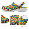 Rainbow Flag LGBT Pride Pattern Clog-grizzshop