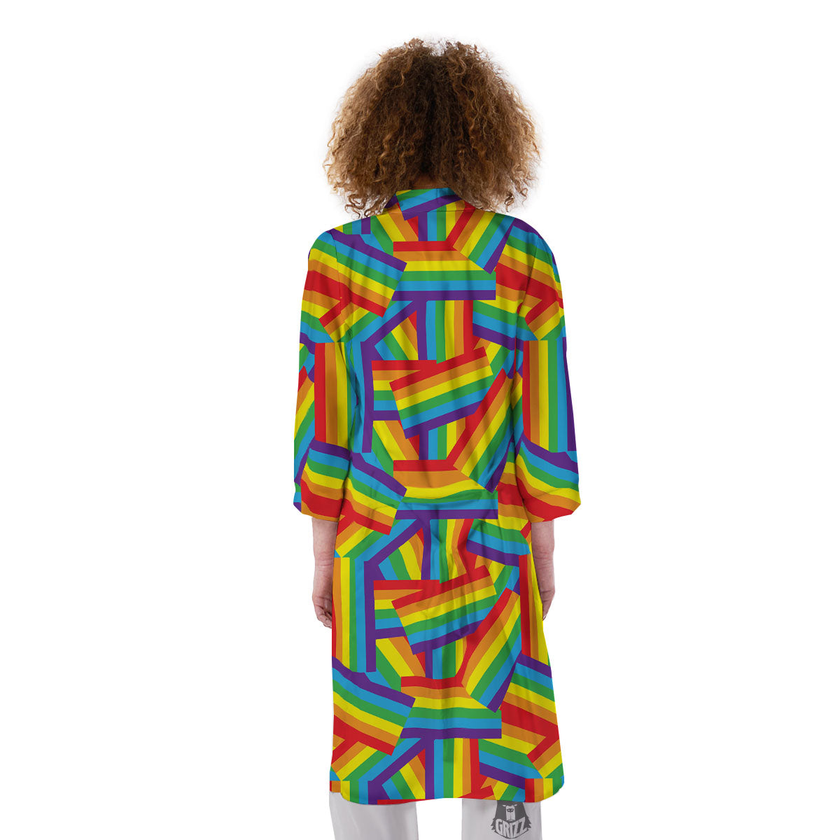 Rainbow Flag LGBT Pride Pattern Kimono-grizzshop