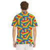 Rainbow Flag LGBT Pride Pattern Men's Golf Shirts-grizzshop