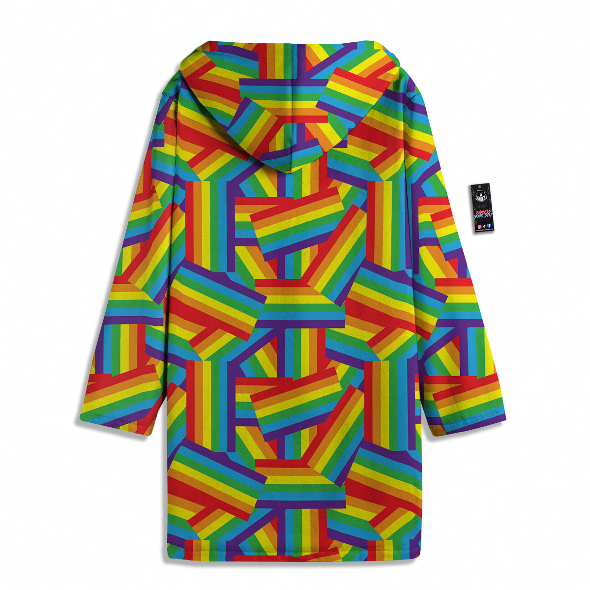 Rainbow Flag LGBT Pride Pattern Men's Windbreaker Jacket-grizzshop