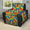 Rainbow Flag LGBT Pride Pattern Recliner Protector-grizzshop