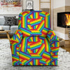 Rainbow Flag LGBT Pride Pattern Recliner Slipcover-grizzshop