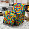 Rainbow Flag LGBT Pride Pattern Recliner Slipcover-grizzshop