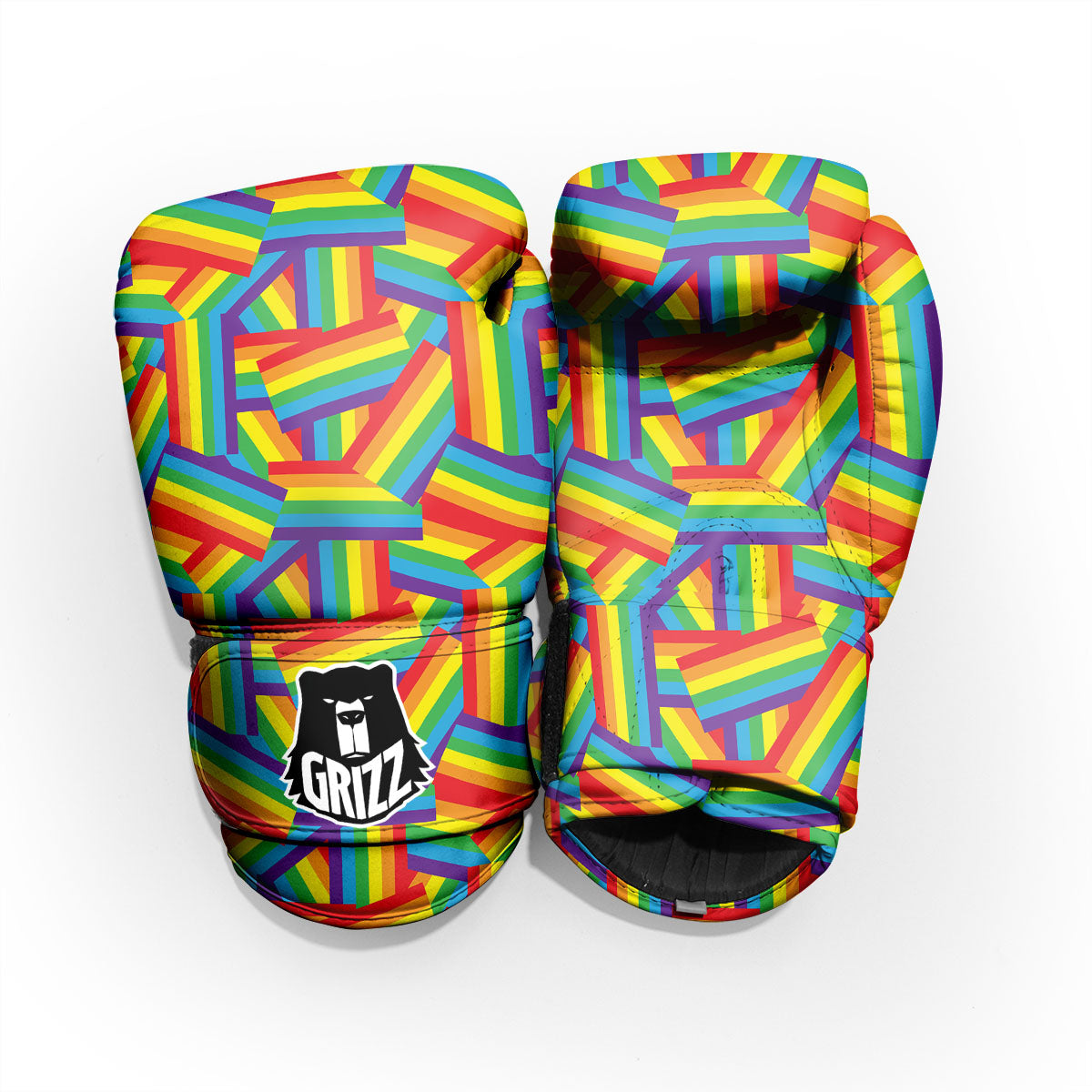 Rainbow Flag LGBT Pride Pattern Pro Boxing Glove