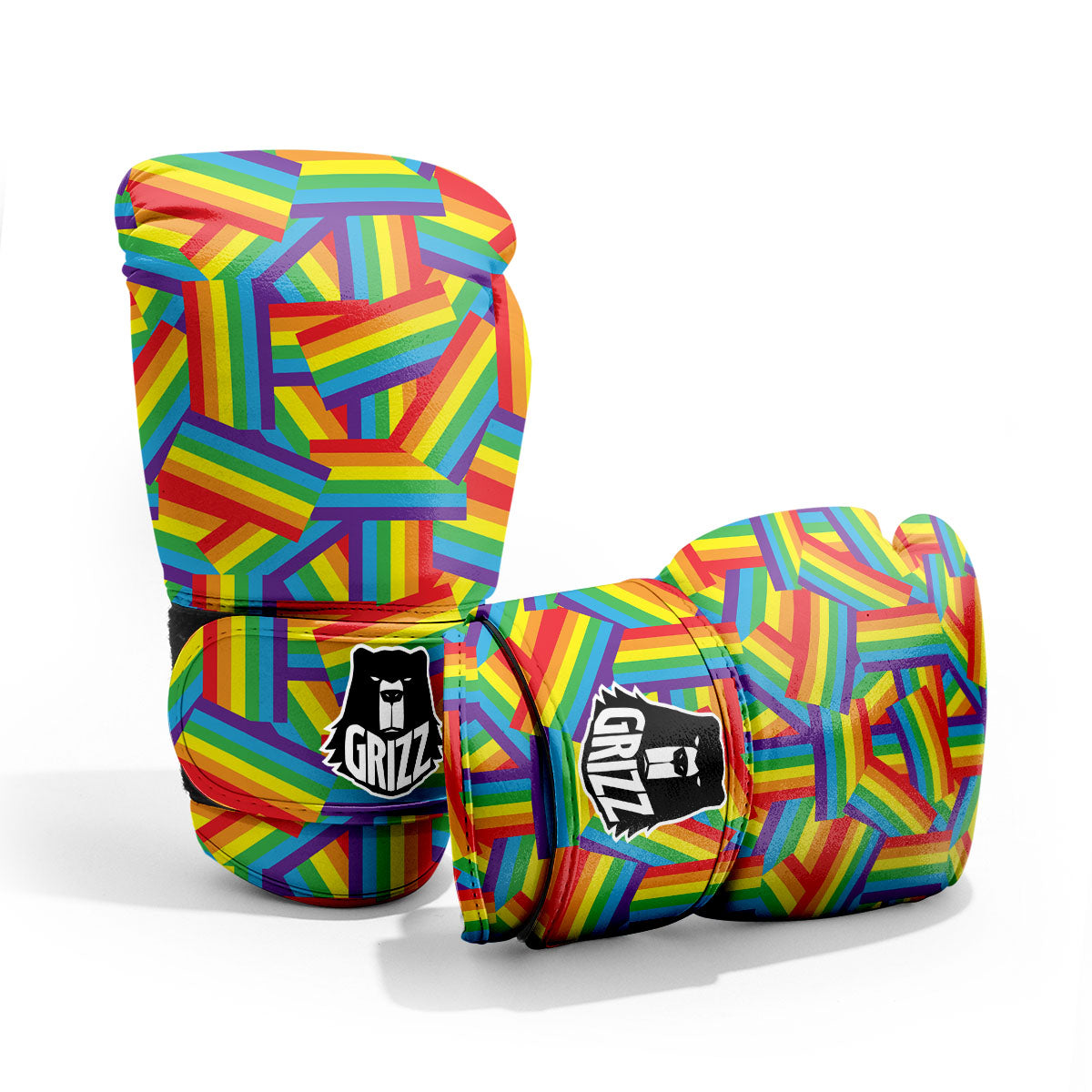 Rainbow Flag LGBT Pride Pattern Pro Boxing Glove