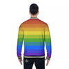 Rainbow Flag LGBT Pride Print Baseball Jacket-grizzshop