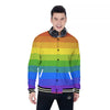 Rainbow Flag LGBT Pride Print Baseball Jacket-grizzshop