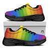 Rainbow Flag LGBT Pride Print Black Chunky Shoes-grizzshop