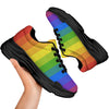 Rainbow Flag LGBT Pride Print Black Chunky Shoes-grizzshop