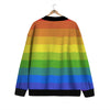 Rainbow Flag LGBT Pride Print Cardigan-grizzshop