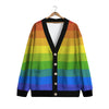 Rainbow Flag LGBT Pride Print Cardigan-grizzshop