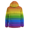 Rainbow Flag LGBT Pride Print Down Jacket-grizzshop