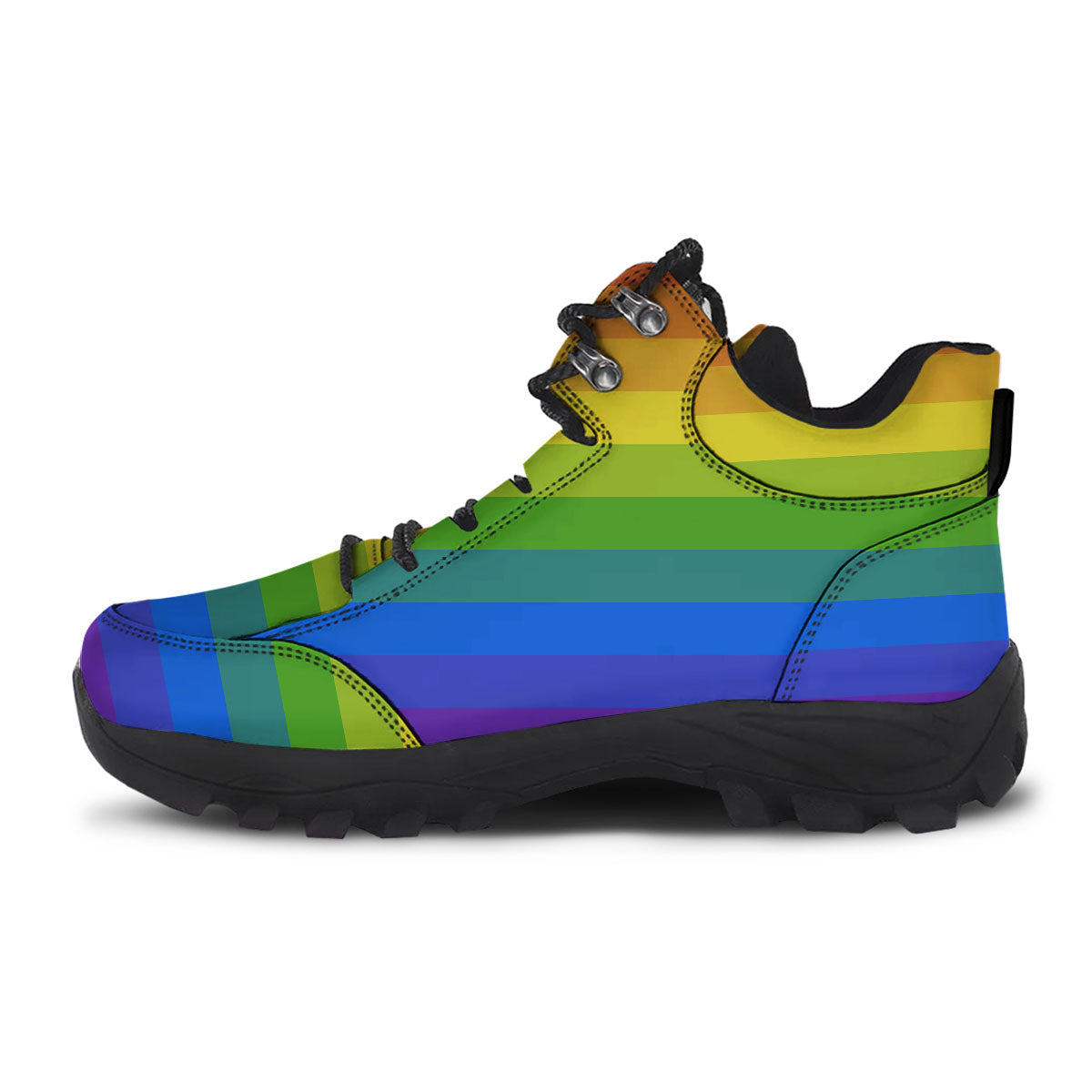 Rainbow Flag LGBT Pride Print Hiking Shoes-grizzshop