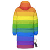 Rainbow Flag LGBT Pride Print Long Down Jacket-grizzshop