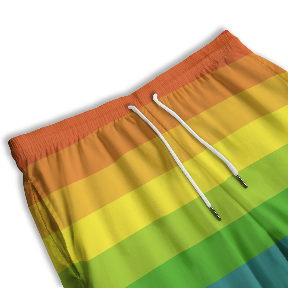 Rainbow Flag LGBT Pride Print Men's Athletic Shorts